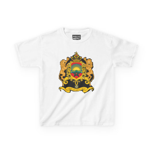 T-shirt enfant Royal Crest – T-shirt graphique amusant et unique pour garçons et filles, cadeau d'anniversaire, événements familiaux, esprit d'équipe, motifs patrimoniaux